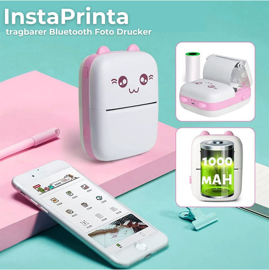 InstaPrinta - tragbarer Bluetooth Foto Drucker